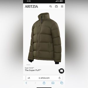 Aritzia super puff winter jacket